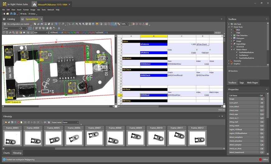 The first smart camera powered by deep learning technology. A vision system enabling new inline factory inspections